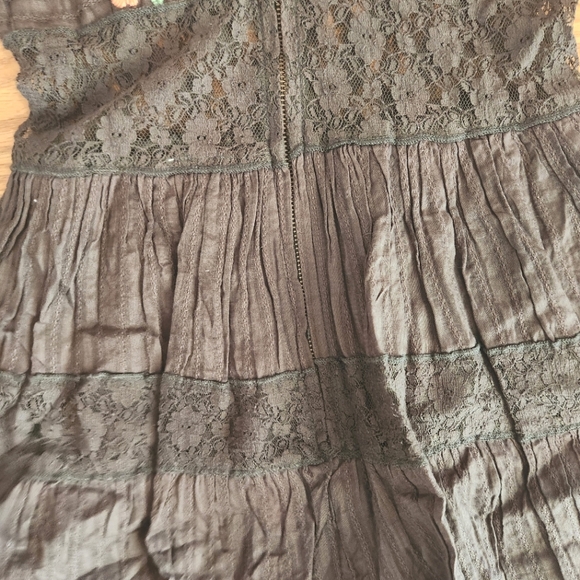 NWT Free People One Antiquity Lace Contrast Mini Dress, Size 6 - Picture 8 of 16
